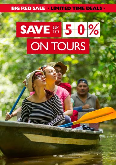 Save up to 50% on tours, BRS