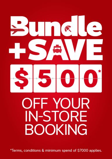 Bundle + save $500* off your in-store booking