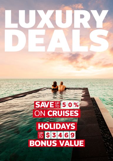 Luxury Deals. Save up to 50%* on cruises. Holidays up to $3469* bonus value
