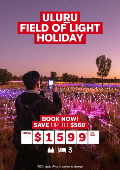 uluru field of light holiday save up to $560 from $1599 per person