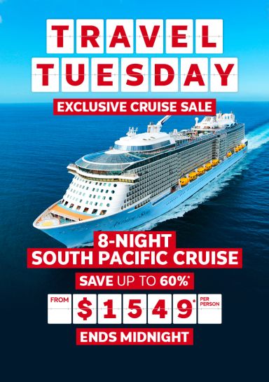 8-night South Pacific cruise. Save up to 60%* from $1549* per person