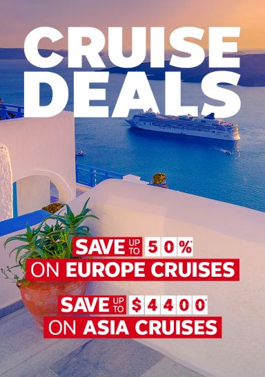 Cruise deals. Save up to 50%* on Europe cruises. Save up to $4400* on Asia cruises