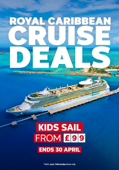 Royal Caribbean Cruise Deals. Kids sail from £99*. Ends 30 April