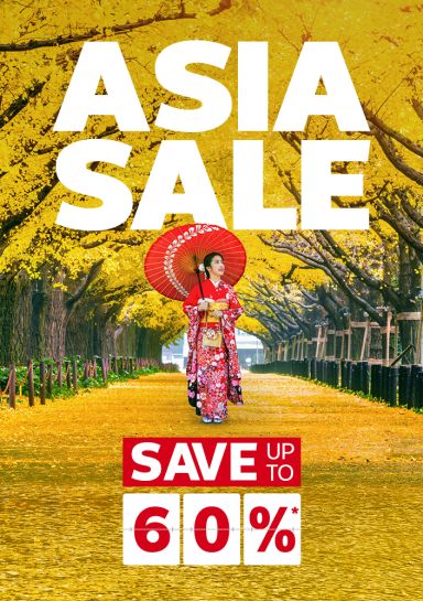 Asia Sale - save up to 60%*