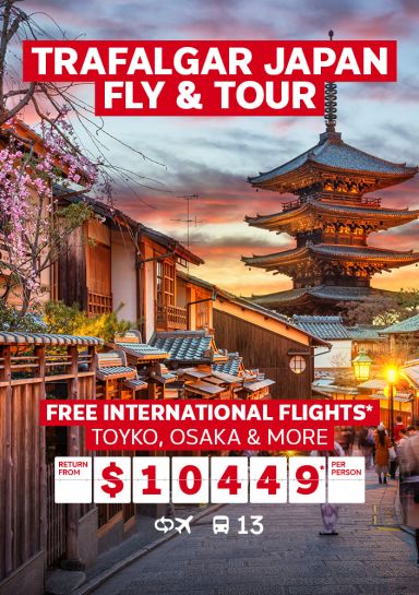 trafalgar japan fly and tour
