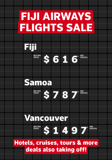 fiji airways flights sale