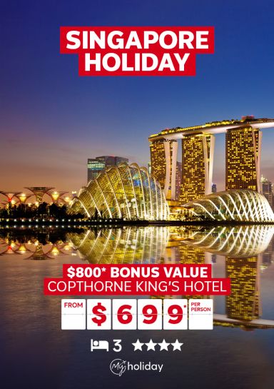 Singapore Holiday. $800* bonus value from $699* per person