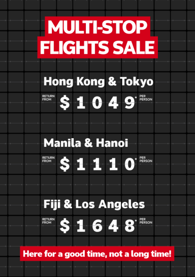 multi stop flight sale 