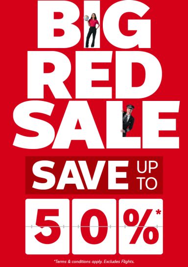 Big Red Sale - save up to 50%*