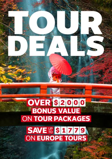 tour deals over $2000 bonus value on tour packages and save up to $1779 on europe tours