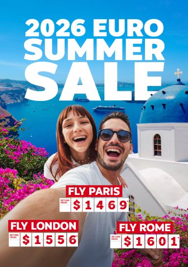 2026 euro summer sale fly paris $1469, fly london $1556, fly rome $1601