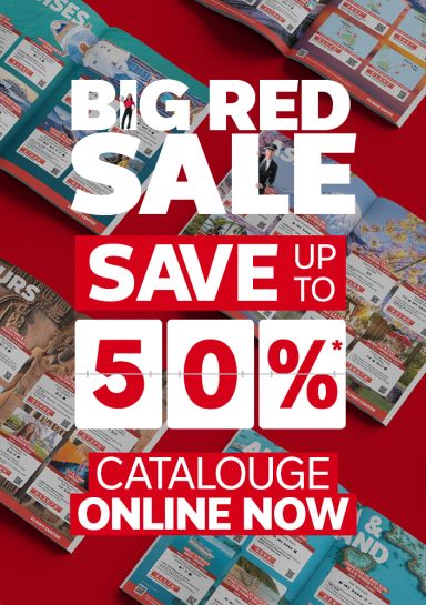 Big Red Sale. Save up to 50%* Catalogue Online Now