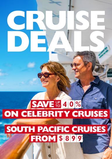 Cruise deals. Save up to 40%* on Celebrity Cruises. South Pacific cruise from $899*