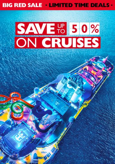 Big Red Sale | Limited time deals | Save up to 50%* on cruises