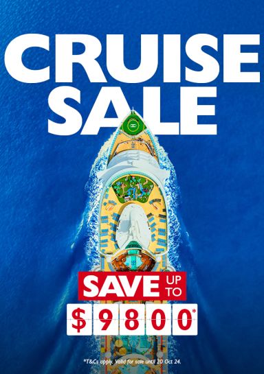 Cruise sale. Save up to $9800*