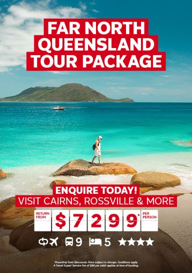Far North Queensland tour package with flights!