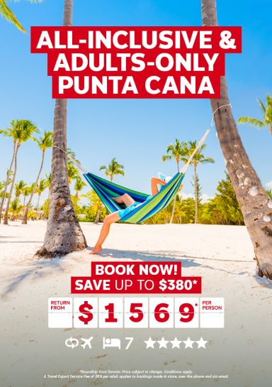Adults-only Punta Cana All-inclusive package for just $1569* per person