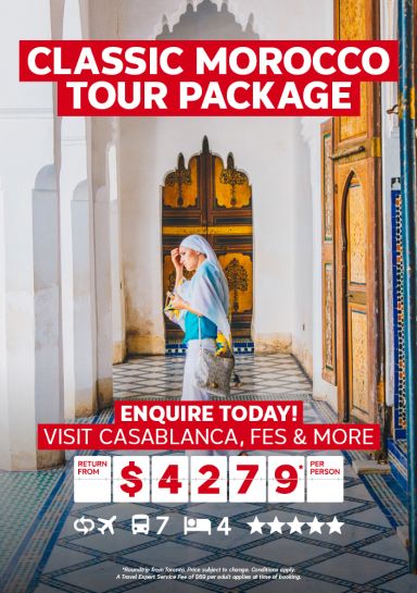 Classic Morocco tour package for $4279* per person