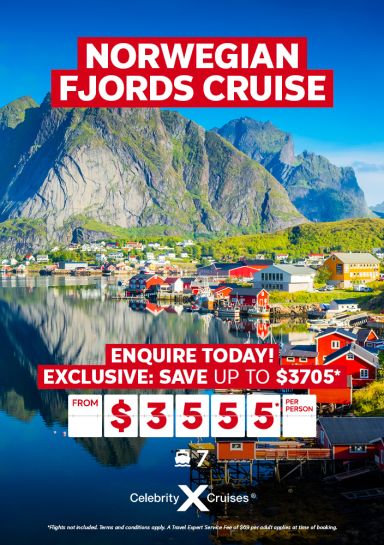 Norwegian Fjords Celebrity Cruise from $3555* per person