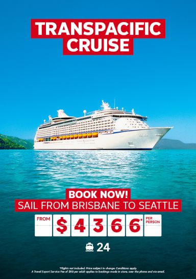 Transpacific cruise for $4366* per person