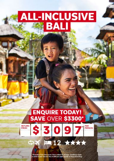 All-inclusive Bali vacation package