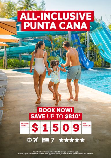 Punta Cana all-inclusive package for $1509* per person