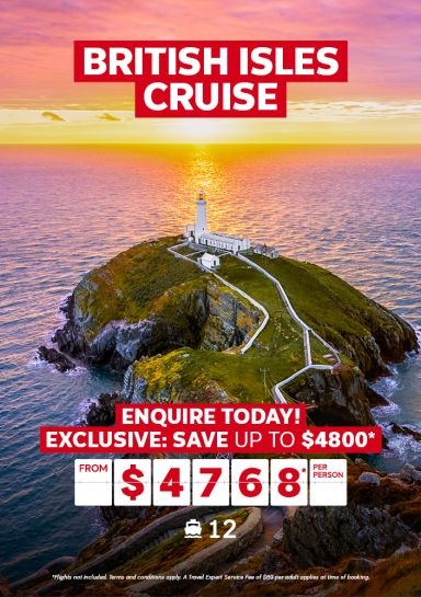 British Isles cruise for $4768* per person