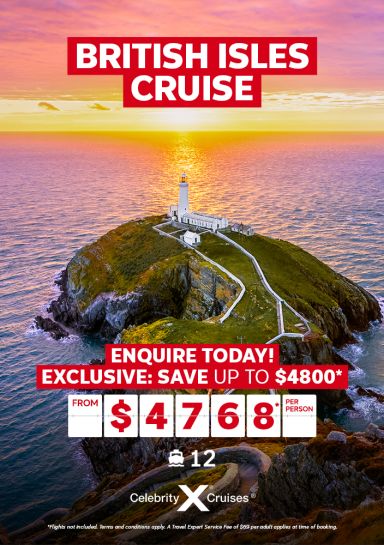 British Isles Celebrity Cruise from $4768* per person