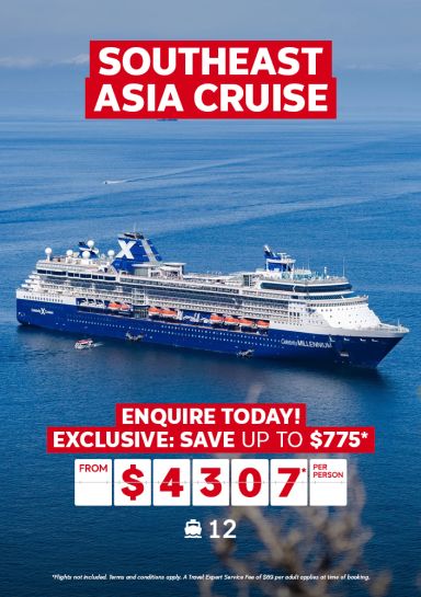 Southeast Asia cruise for $4307* per person