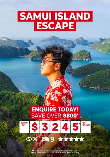 Samui island escape for $3245* per person