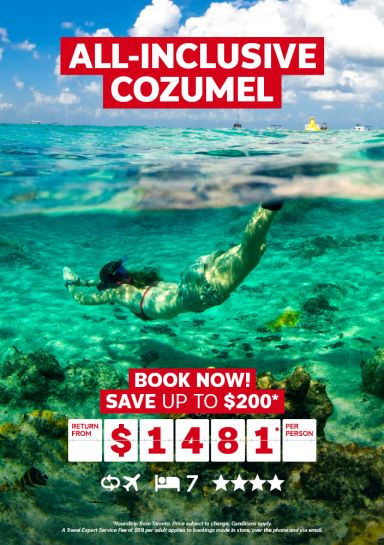 All-inclusive Cozumel package for $1481* per person