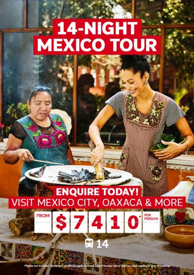 14-night Mexico tour for $7410* per person