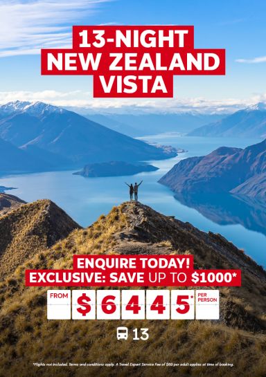13-night New Zealand vista tour with AAT Kings