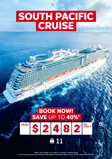 South Pacific cruise for just $2482* per person