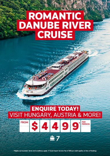 Romantic Danube river cruise for $4499* per person