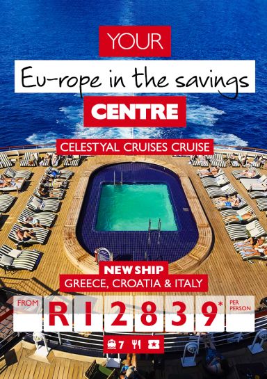 Your Eu-rope in the savings Centre | Celeystal cruises cruise | New ship | Greece, Croatia & Italy from R12839* per person