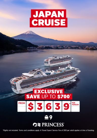 Japan cruise for $3639* per person