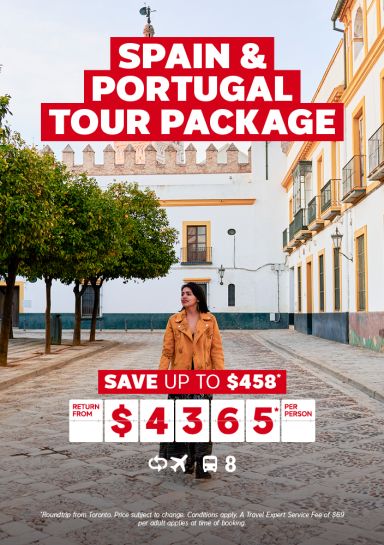 Spain & Portugal Tour package for $4365* per person