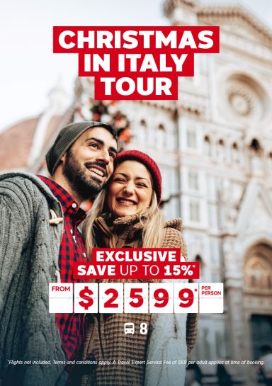 Christmas in Italy tour for just $2599* per person