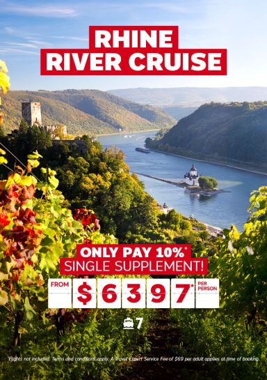 Rhine River Cruise for $6397* per person