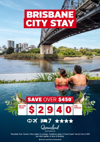 Brisbane City Stay Save over $450* return from $2940* per person