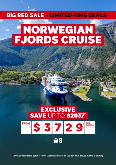 Big Red Deal - Norwegian Fjords cruise for $3729* per person