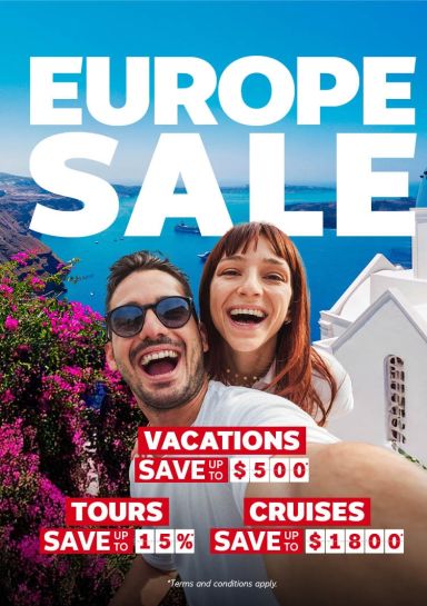 Europe Sale on now! Save on Cruises, Tours, Vacations & more!