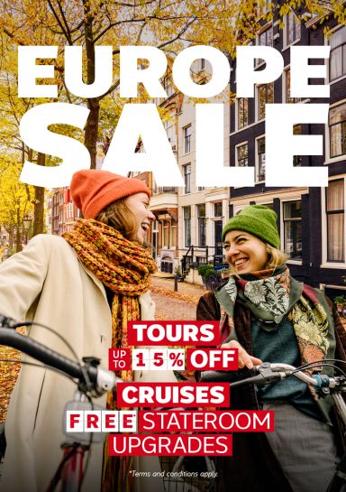 Europe Sale! Save on Fall travel to European destinations