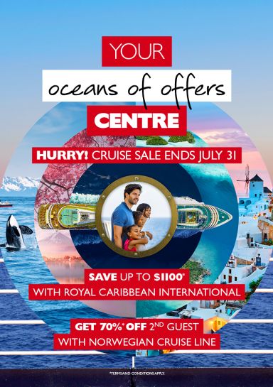 Last chance to book during this fantastic Cruise sale!