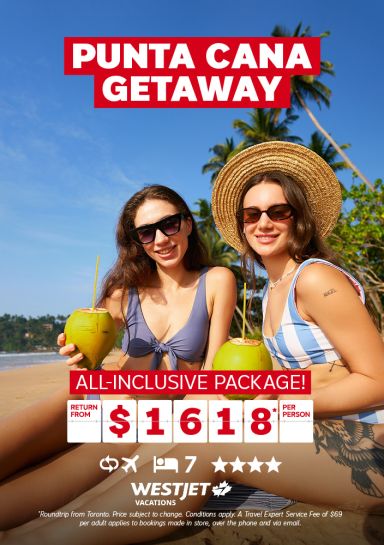 Punta Cana getaway with WestJet Vacations