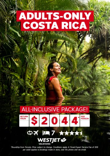 Adults-only Costa Rica package for just $2044* per person