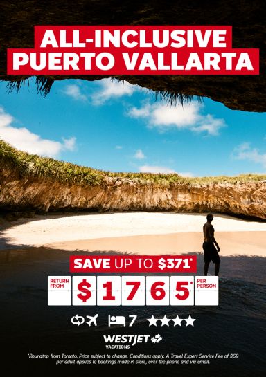 Puerto Vallarta vacation package from Toronto for only $1765* per person