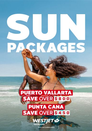 Save on amazing sunny vacations with WestJet Vacations