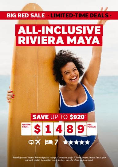 All-inclusive Riviera Maya vacation for $1489* per person!